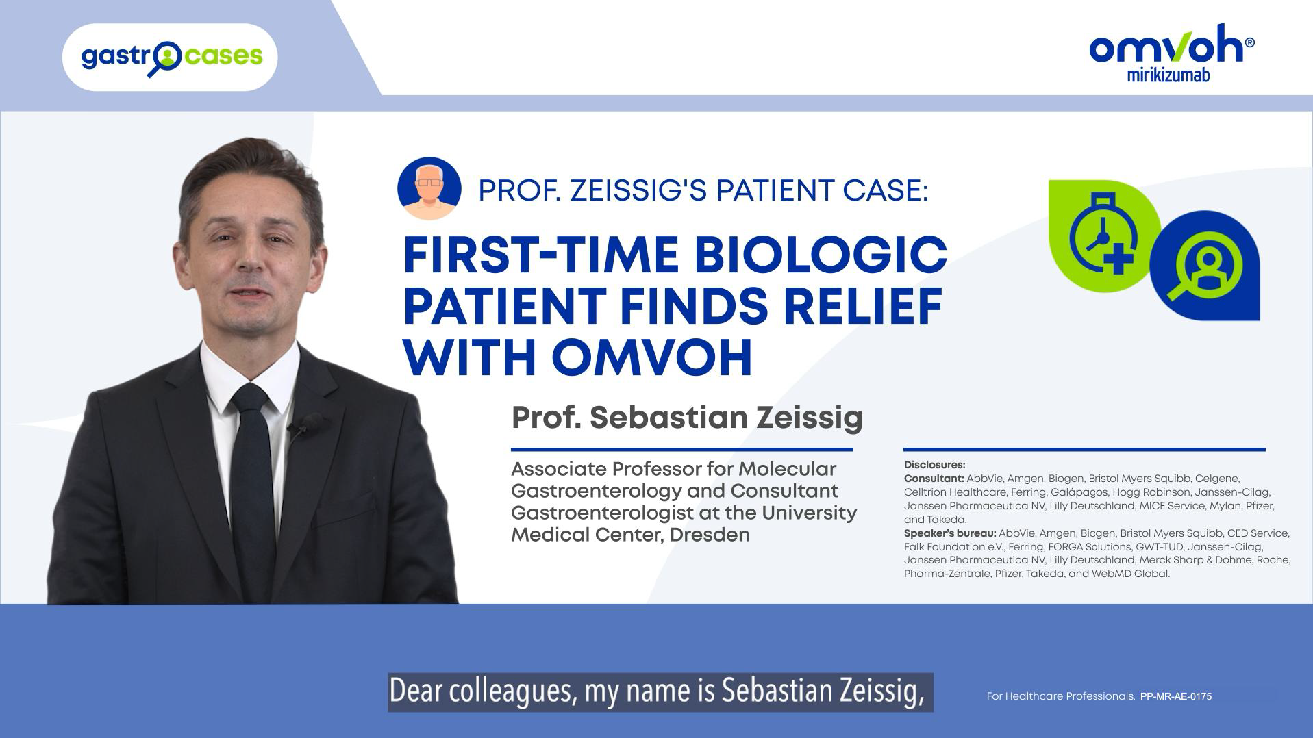 Patient case — bio-naïve UC